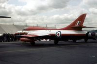 XF321 @ GREENHAM - Another view of the Royal Aircraft Establishment's Hunter T.7 at the 1981 Intnl Air Tattoo at RAF Greenham Common. - by Peter Nicholson