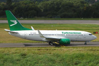 EZ-A006 @ EGBB - Turkmenistan Airlines passes thru Birmingham UK having flown Boeing Field - Goose Bay - Birmingham on delivery flight - by Terry Fletcher