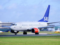 LN-RPW @ EGCC - Scandinavian Airlines - by Chris Hall