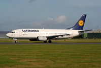 D-ABEA @ EGCC - Lufthansa - by Chris Hall