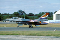 J-508 @ EGVA - Start of the RNlAF F-16 solo display during the IAT at fairford.