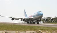 F-HSEX @ TNCM - Corsair leaving some rubber behind on St maarten - by daniel jef