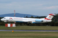 OE-LVB @ VIE - Austrian arrows Fokker F-100
