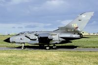 ZA323 @ EGQS - After the TTTE was disbanded 15[R] Sq saw a great influx of Tornadoes. As there were more than 25 aircraft on strength the 3 letter codes were introduced.