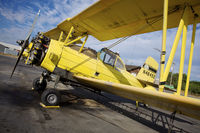 N48492 @ CA67 - Crop Duster side view at Westley, CA - by Larry Goodwin