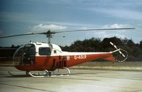 G-ASLR @ GREENHAM - Agusta-Bell 47J-2 at the 1974 Intnl Air Tattoo at RAF Greenham Common. - by Peter Nicholson