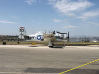 N531KG @ CMA - 1954 North American T-28C TROJAN 'Tough Old Bird', Wright R-1820-86 Cyclone 1,425 Hp, taxi this way - by Doug Robertson