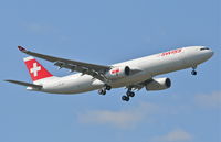 HB-JHD @ KORD - Swiss Airbus A330-343X. HB-JHD St. Gallen RWY 10 approach KORD - by Mark Kalfas
