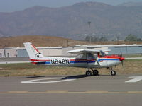 N84BN @ POC - Taxiing eastbound for take off - by Helicopterfriend