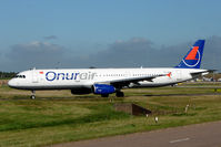 TC-OAK @ EGBB - Onur Air A321 at Birmingham - by Terry Fletcher