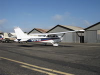 N9291H @ SZP - 1975 Cessna 172M SKYHAWK II, Lycoming O-320-E2D 150 Hp, newly refinished - by Doug Robertson
