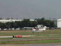 N737DW @ POC - Landing at Brackett - by Helicopterfriend