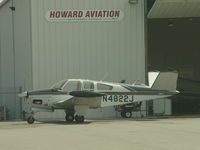 N4822J @ POC - Parked at Howard Aviation - by Helicopterfriend