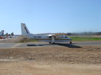 CS-DBO @ LPPM - BN2 Islander at portimao for a  militar parachute jump