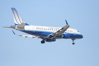 N861RW @ KORD - Shuttle America/United Express Embraer ERJ-170SE, N861RW RWY 10 approach KORD - by Mark Kalfas