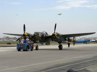 N138AM @ CMA - 1943 Lockheed P-38J LIGHTNING '23 Skidoo', two Allison V1710-89/91 1,425 Hp each, in tow - by Doug Robertson