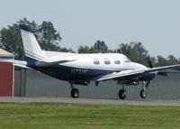 N73HC @ DTN - Nose gear about to touch down on runway 14 at the Shreveport Downtown airport. - by paulp