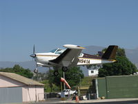 N941A @ SZP - 1965 Beech S35 BONANZA, Continental IO-520-B 285 Hp, landing Rwy 22 - by Doug Robertson