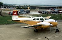 A-713 @ GREENHAM - This Swiss Air Force Beech Twin Bonanza attended the 1979 Intnl Air Tattoo at RAF Greenham Common. - by Peter Nicholson
