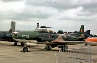 FT-28 @ GREENHAM - T-33A Shooting Star of 11 Squadron Belgian Air Force in the static park of the 1979 Intnl Air Tattoo at RAF Greenham Common. - by Peter Nicholson