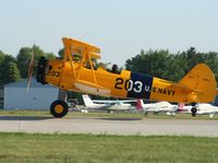 N57979 @ KOSH - Stearman - by Mark Pasqualino