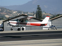 N5443L @ SZP - 1980 Cessna 152 II, Lycoming O-235-L2C 110 Hp, on final for Rwy 22 - by Doug Robertson