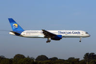 G-JMCD @ EGNX - Thos Cook B757 about to land at EMA - by Terry Fletcher