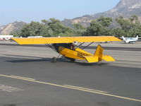 N8031 @ SZP - 1979 Heglie PIETENPOL AIR CAMPER, Continenta A&C A65 65 Hp, no electrical system parasol wing early homebuilt design, two young pilots on a low and slow cross-country adventure arrived from SBP, departing SZP for APV and ?? - by Doug Robertson