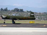 N595JF @ CMA - 1969 Nanchang China CJ-6A, Vedeneev (Ivchenko) M14b 360 Hp upgrade, rare engine one of only five M-14b known in America with splined shaft, taxi - by Doug Robertson