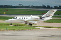 G-EDCK @ EGCC - Cessna 525 - taxiing - by David Burrell