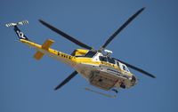 N120LA - LA County Copter 12 over Dodger Stadium