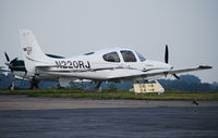 N220RJ @ EGTF - Cirrus SR22 at Fairoaks - by moxy