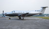 M-ARTY @ EGTF - Pilatus PC-12-47E at Fairoaks - by moxy