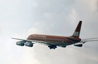 N1809E @ DAL - DC-8-62 of Braniff International climbing out of Love Field, Dallas in May 1973. - by Peter Nicholson