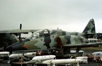 EC-ZDI @ FAB - CASA Aviojet surrounded by sample weapon loads at the 1978 Farnborough Airshow. - by Peter Nicholson