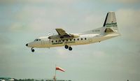 G-CEXD @ EIDW - Landing Rwy 28 (Scanned Image)
