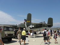 N30801 @ CMA - 1944 North American TB-25N MITCHELL 'Executive Sweet', two Wright Cyclone R-2600s 1,700 Hp each, tails-tough access - by Doug Robertson