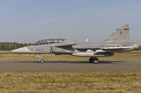 39820 @ EBBL - Czech Air Force JAS39D taxying to the active - by FBE