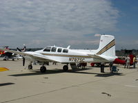 N787SC @ CMA - 1962 Beech D50E TWIN BONANZA, two Lycoming GO-480-G2F6 295 Hp each, three abreast seating-pilot & two copilots - by Doug Robertson