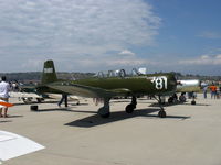 N595JF @ CMA - 1969 Nanchang China CJ-6A, Vedeneev (Ivchenko) M14b 360 Hp upgrade, 'Nanchang Nancy', rare splined shaft M14b engine-only five known in America - by Doug Robertson