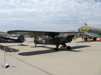 N35786 @ CMA - 1941 Piper J5A CUB CRUISER as L-4A GRASSHOPPER, Continental A&C75 75 Hp, impressed from civil source. - by Doug Robertson