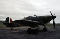 LF363 @ EGQS - Hurricane IIC of the Battle of Britain Memorial Flight at the 1981 RAF Lossiemouth Airshow. - by Peter Nicholson