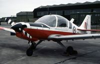 XX666 @ EGQS - Bulldog T.1 of Aberdeen University Air Squadron on display at the 1981 RAF Lossiemouth Airshow. - by Peter Nicholson