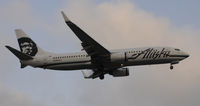 N586AS @ KLAX - Landing 24R at LAX - by Todd Royer