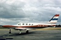 PH-MYR @ EGLK - Cessna 340 of Air Service Holland seen at Blackbushe in September 1976. - by Peter Nicholson