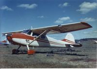 N1447D @ ANOKA COUN - Original paint job.  Second owner.  1957 photo. - by Keith S. Champlin