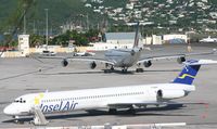 PJ-MDC @ TNCM - Insel air Waiting for the next flight