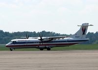 N541AT @ SHV - Taxiing to the active at the Shreveport Regional airport. - by paulp