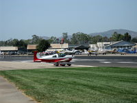 N5705L @ SZP - 1969 American Aviation AA-1 YANKEE, Lycoming O-235 108 Hp, taxi - by Doug Robertson
