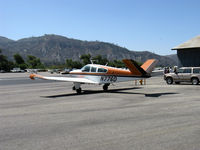 N776D @ SZP - 1969 Beech V35A-TC TURBO BONANZA, Continental TSIO-520-D 285 Hp, maintains full rated power up to 19,000 ft at maximum speed of 250 mph, refueling - by Doug Robertson